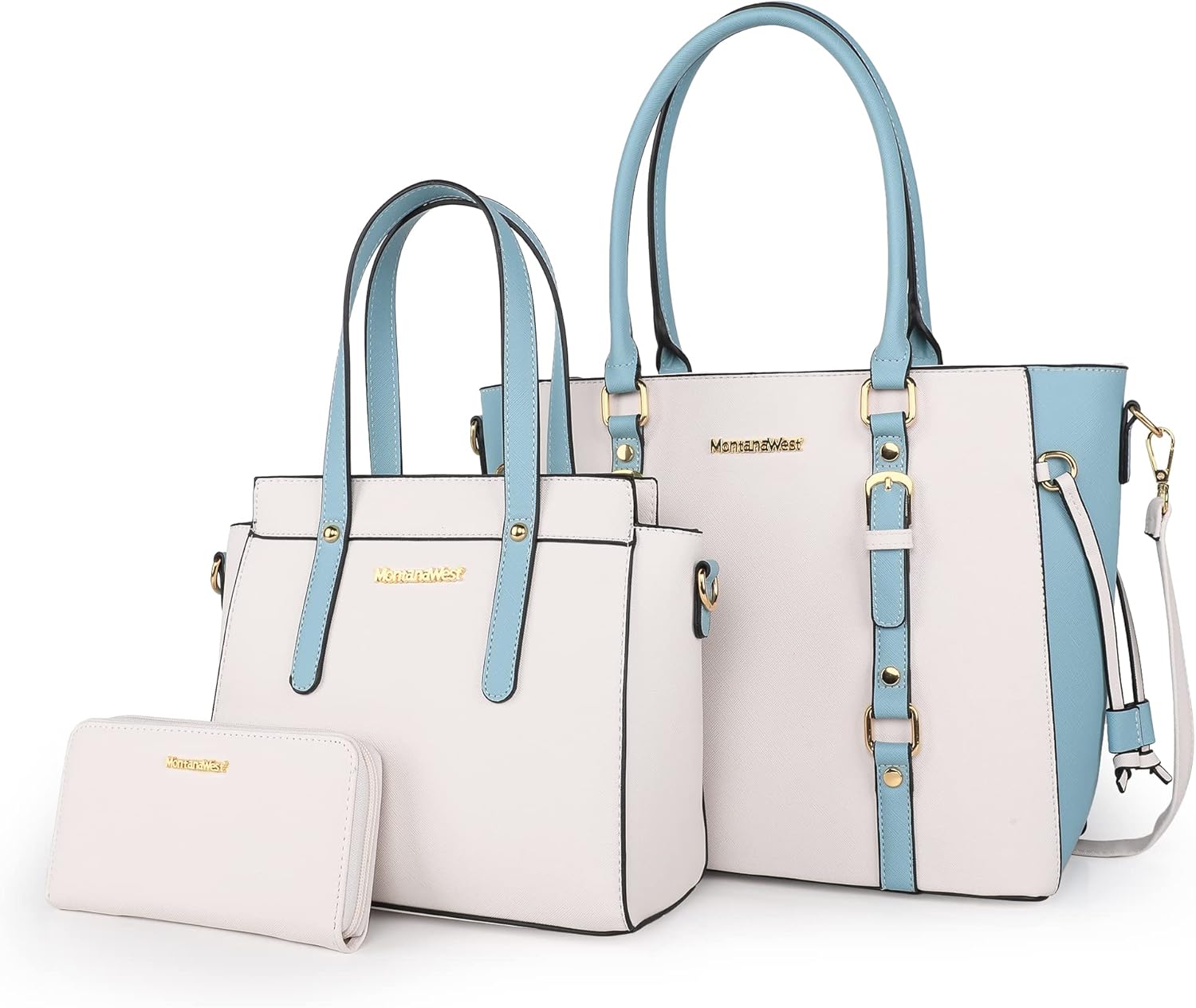 Montana West 3PCS Purses for Women Tote Bag and Wallet Set