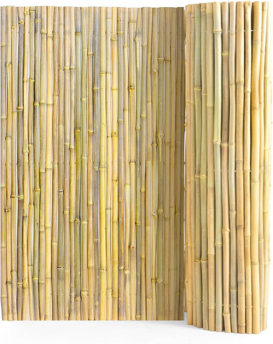 VEVOR Natural Rolled Bamboo Fence for Eco-Friendly Privacy