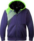Boys Fleece Hoodie Sherpa Lined Zip-Up Sweatshirt - Warm