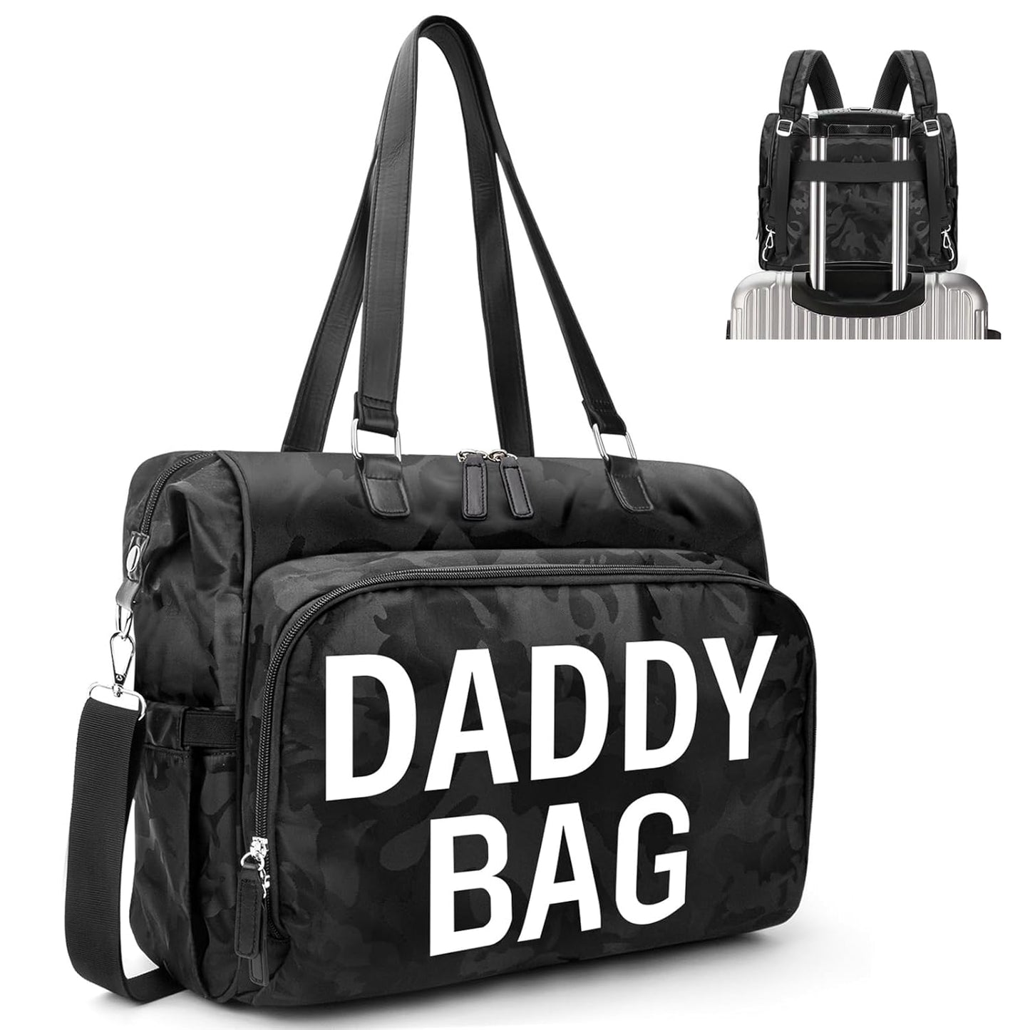 4 in 1 Convertible Daddy Bag Backpack for Stylish Parents