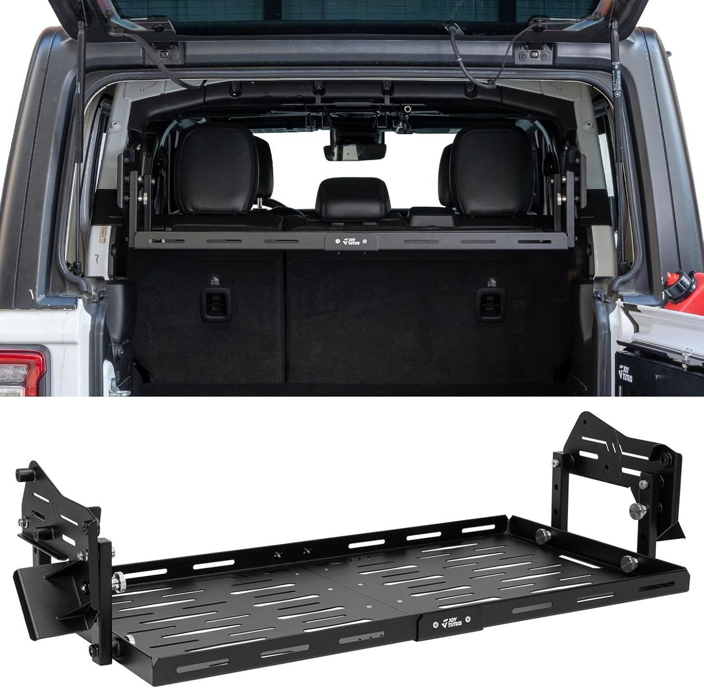 JOYTUTUS Rear Cargo Rack Basket for Wrangler JL 2018-2023