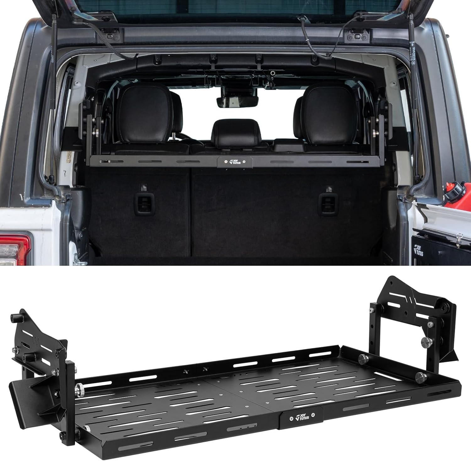 JOYTUTUS Rear Cargo Rack Basket for Wrangler JL 2018-2023