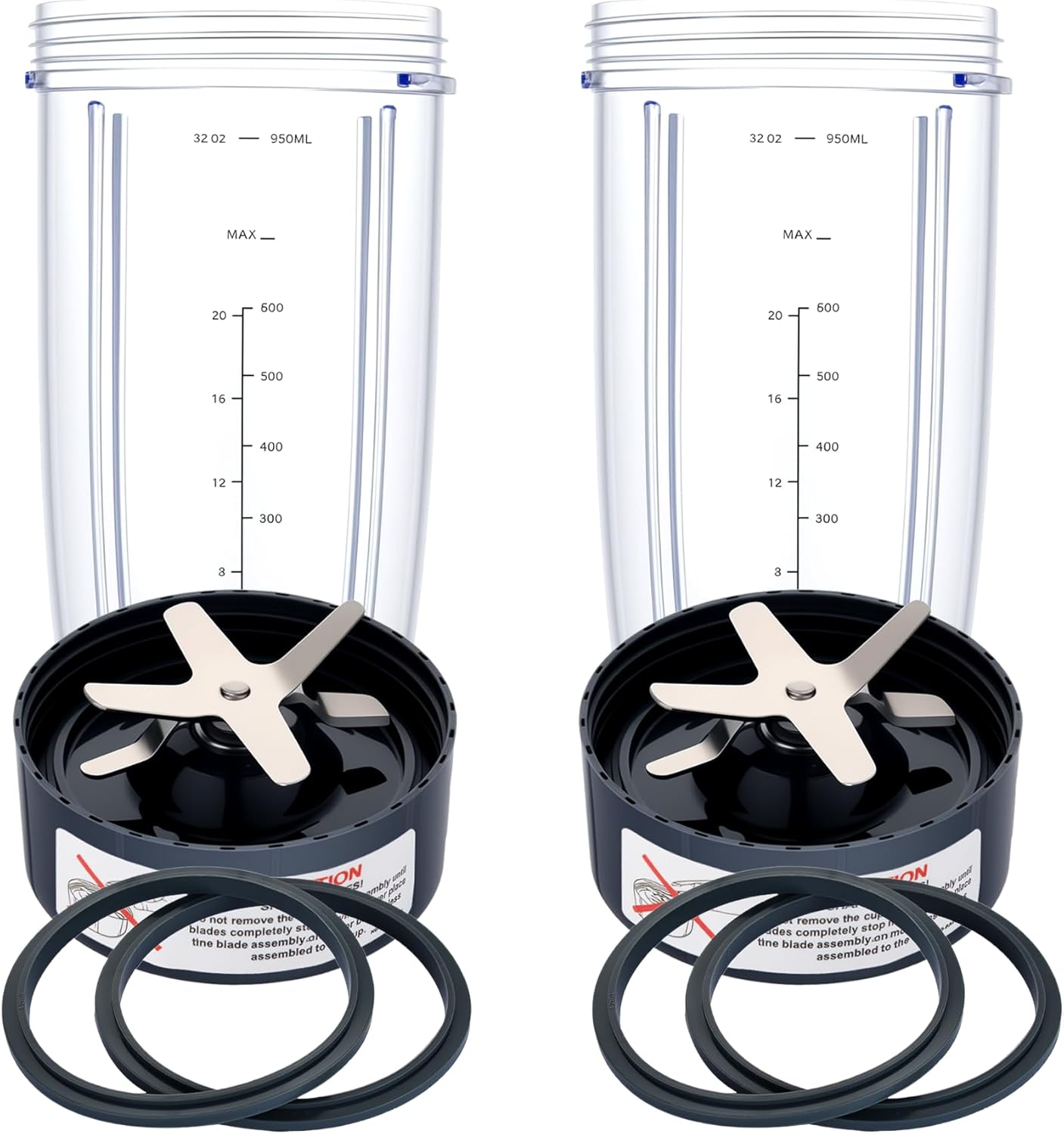 Upgrade Blender Cups and Blades for Nutribullet 600w/900w