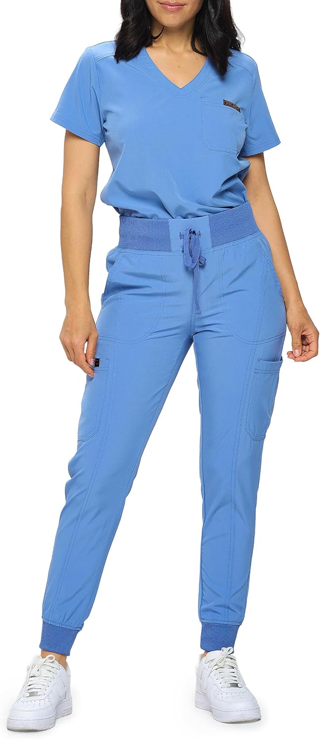 Monarch Uniforms Slim Fit Stretchy Scrubs for Women Joggers