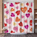 Romantic Hearts Valentine's Shower Curtain - Holiday Decoration