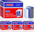 Semi Rigid Card Holders 400ct with 400 Penny Sleeves - Double