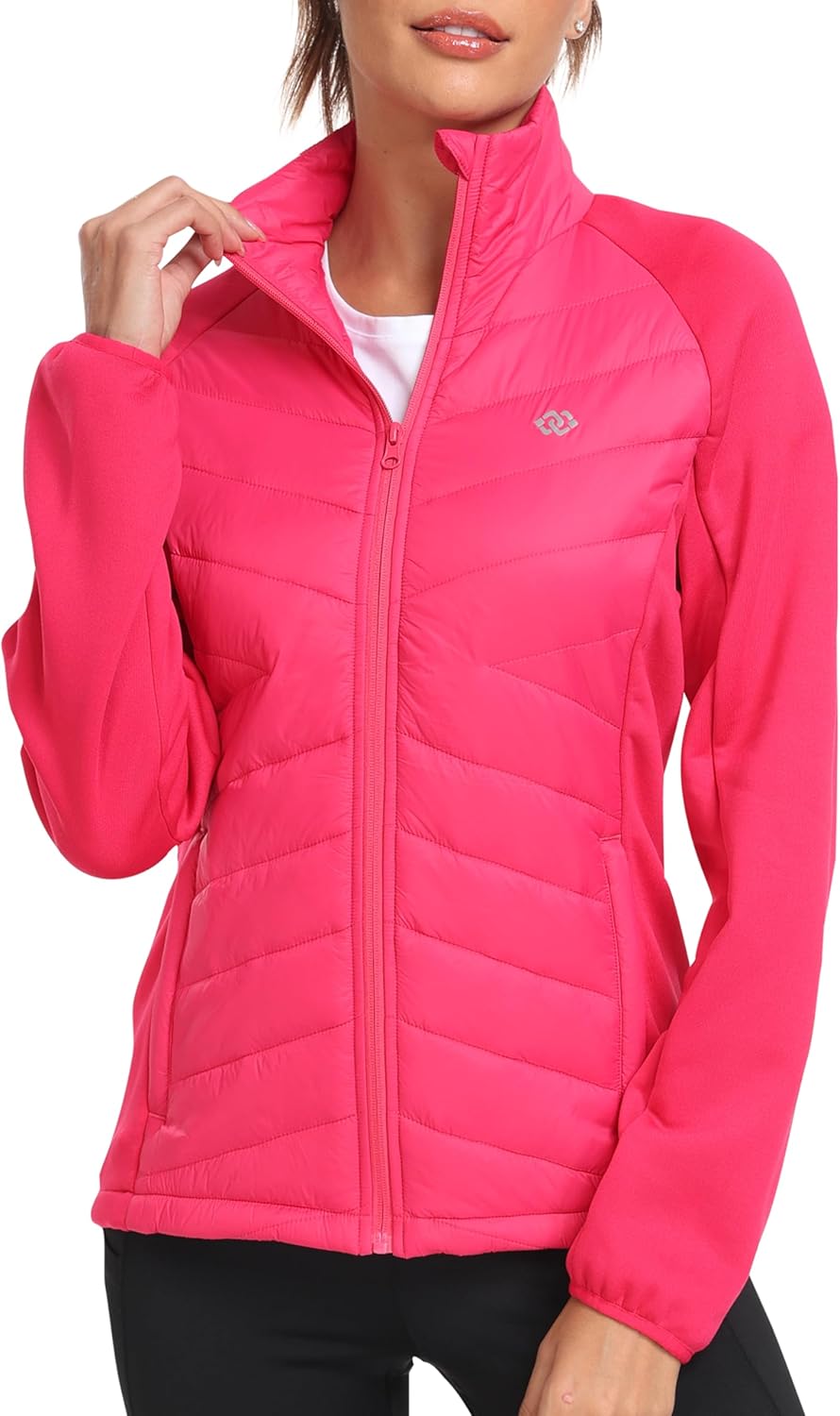 MoFiz Womens Lightweight Insulated Hiking Jacket for Fall