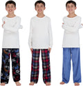 3-Pack Boys Pajama Pants - Micro Fleece and Jersey Knit Comfort