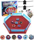 Battling Top Stadium Battle Set - 6 Metal Fusion Tops with Arena