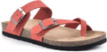 WHITE MOUNTAIN Gracie Comfort-Molded Footbed Sandal - All Day Comfort