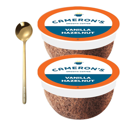 Vanilla Hazelnut Coffee Pods + Golden Spoon Set