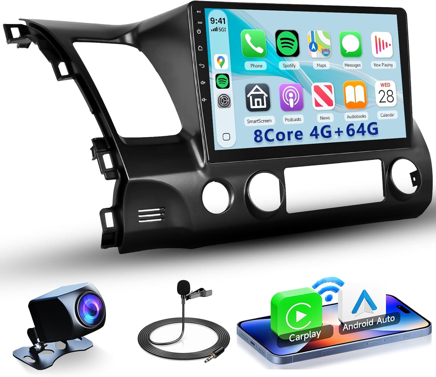 8 Core 4G+64G CarPlay Radio for Honda Civic 2006-2011 Review