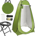 UGarden Portable Toilet Kit: Foldable Privacy Tent & Washable 300LBS Capacity!