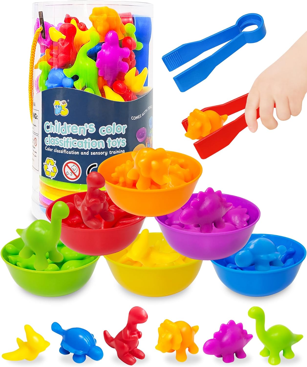 Montessori Dinosaur Counting Toy Set - Educational Fun!