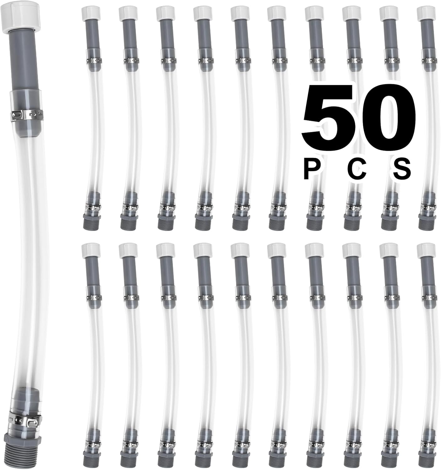 50 PCS Fuel Jug Hose for Racing VP Fuel Jug and Gas Can Use