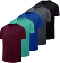 Boys' Performance Short Sleeve Athletic Shirts 5 Pack for Active Play