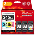 245XL 246XL Ink Cartridge Combo Pack Replacement for Canon - High