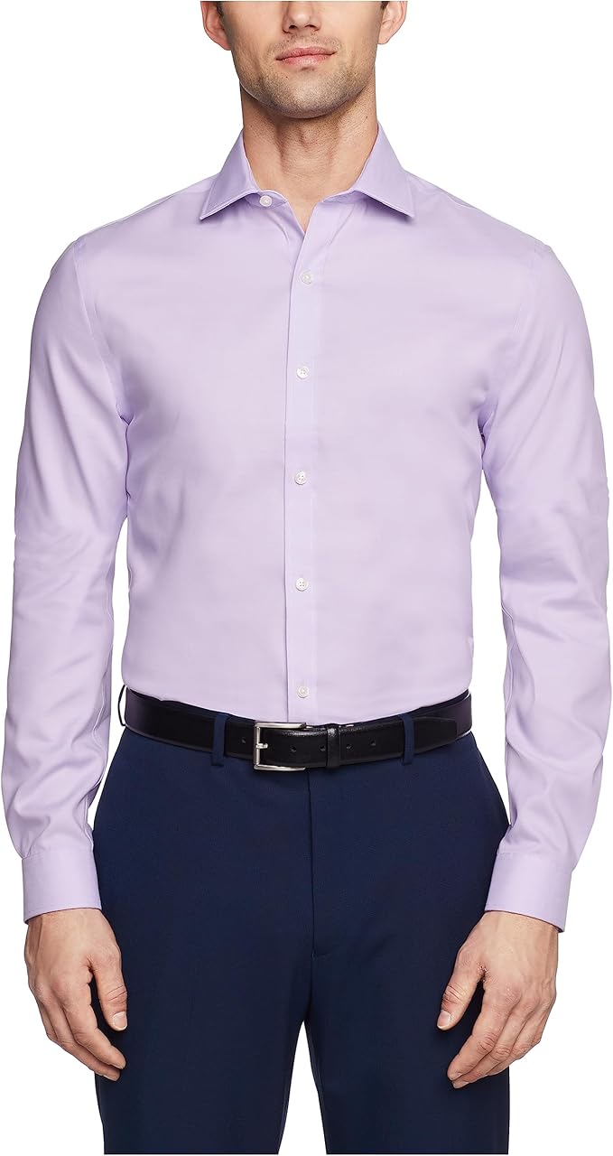 Tommy Hilfiger Men's Dress Shirt Slim Fit Non Iron Solid Style