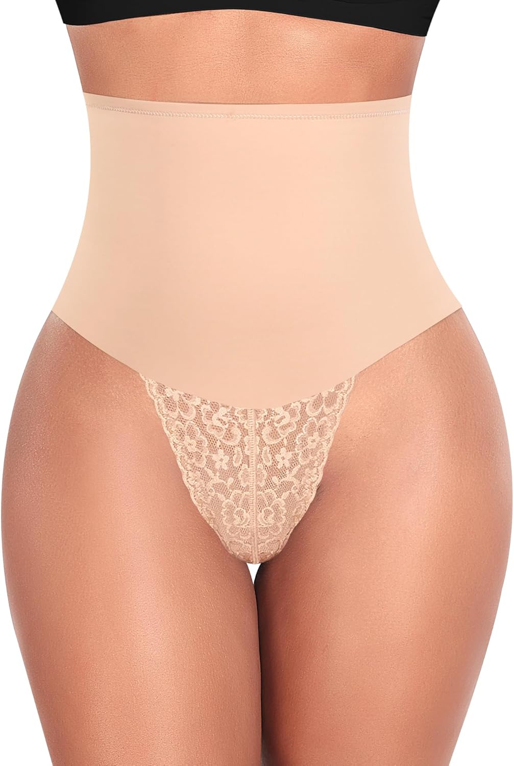 Tummy Control Thong Shapewear for Women by Werena - Lace Design