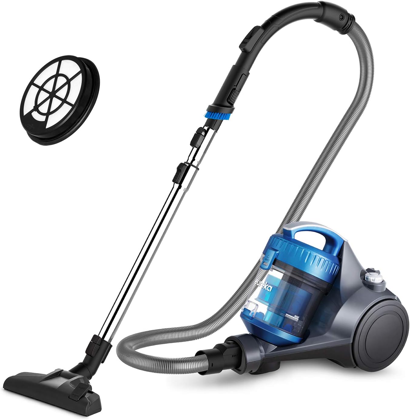Eureka Bagless Canister Vacuum Cleaner for Carpets and Floors