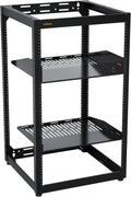 ECHOGEAR 20U Open Frame Rack for Servers & AV Gear - Wall Mountable