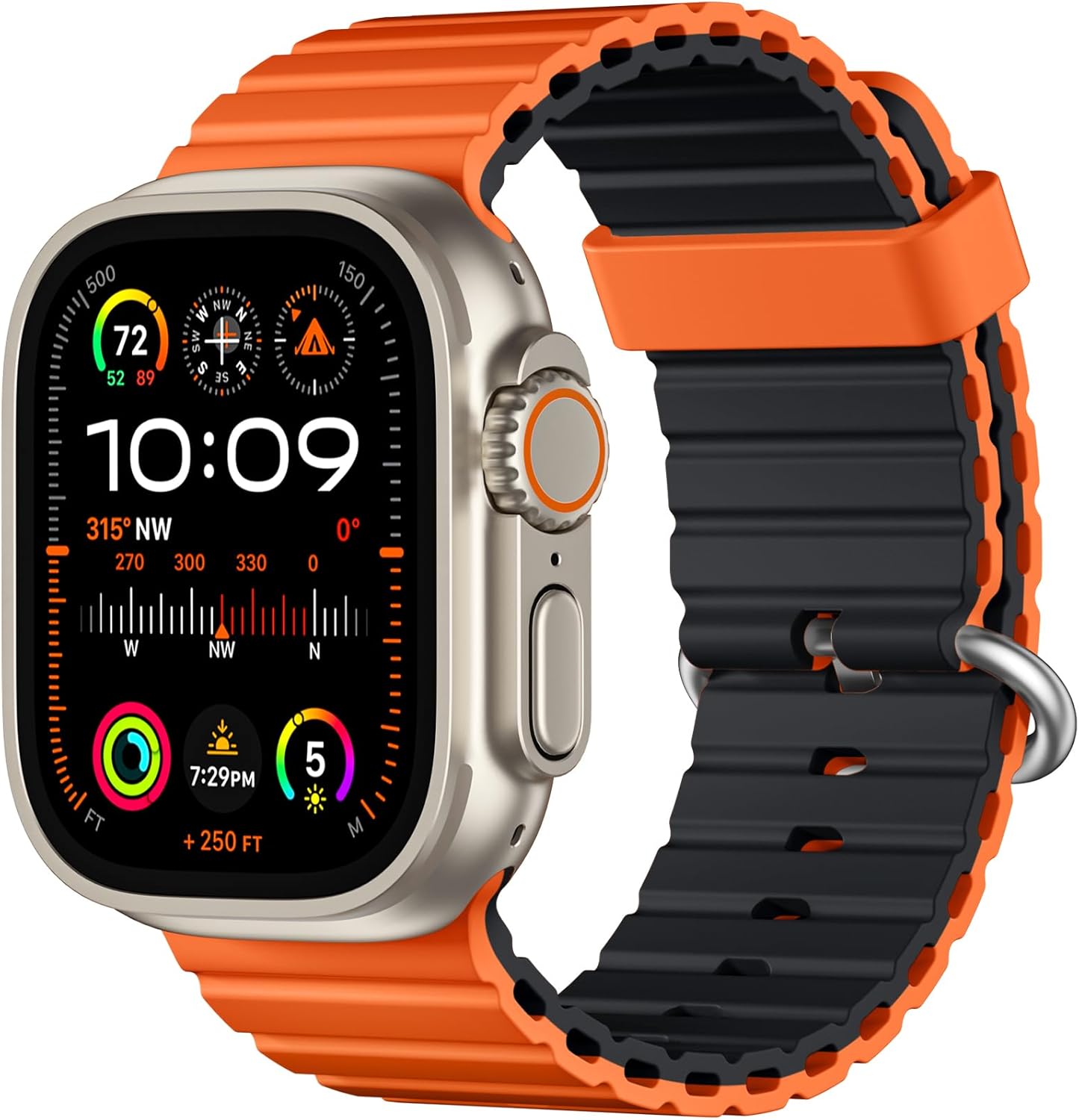 Waterproof Silicone Band for Apple Watch Ultra 2