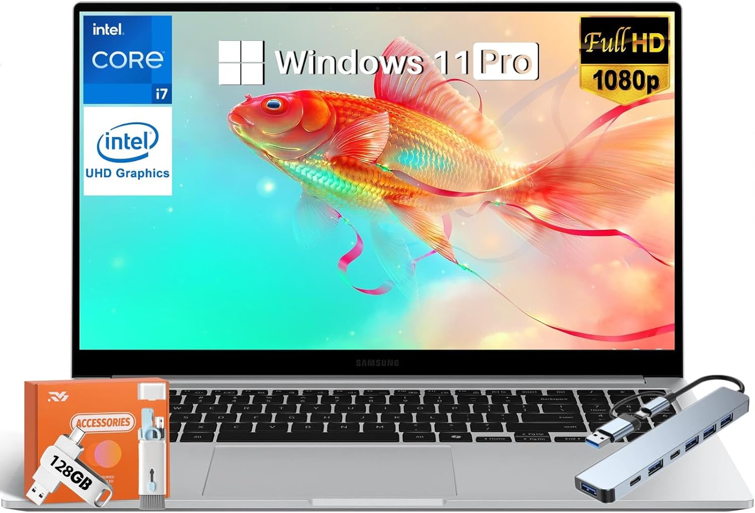 Samsung Galaxy Book4 Business Laptop with 15.6in FHD Display
