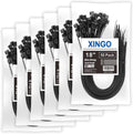 18 in Black Heavy Duty Zip Ties 300 Pack - 330 lb Strength