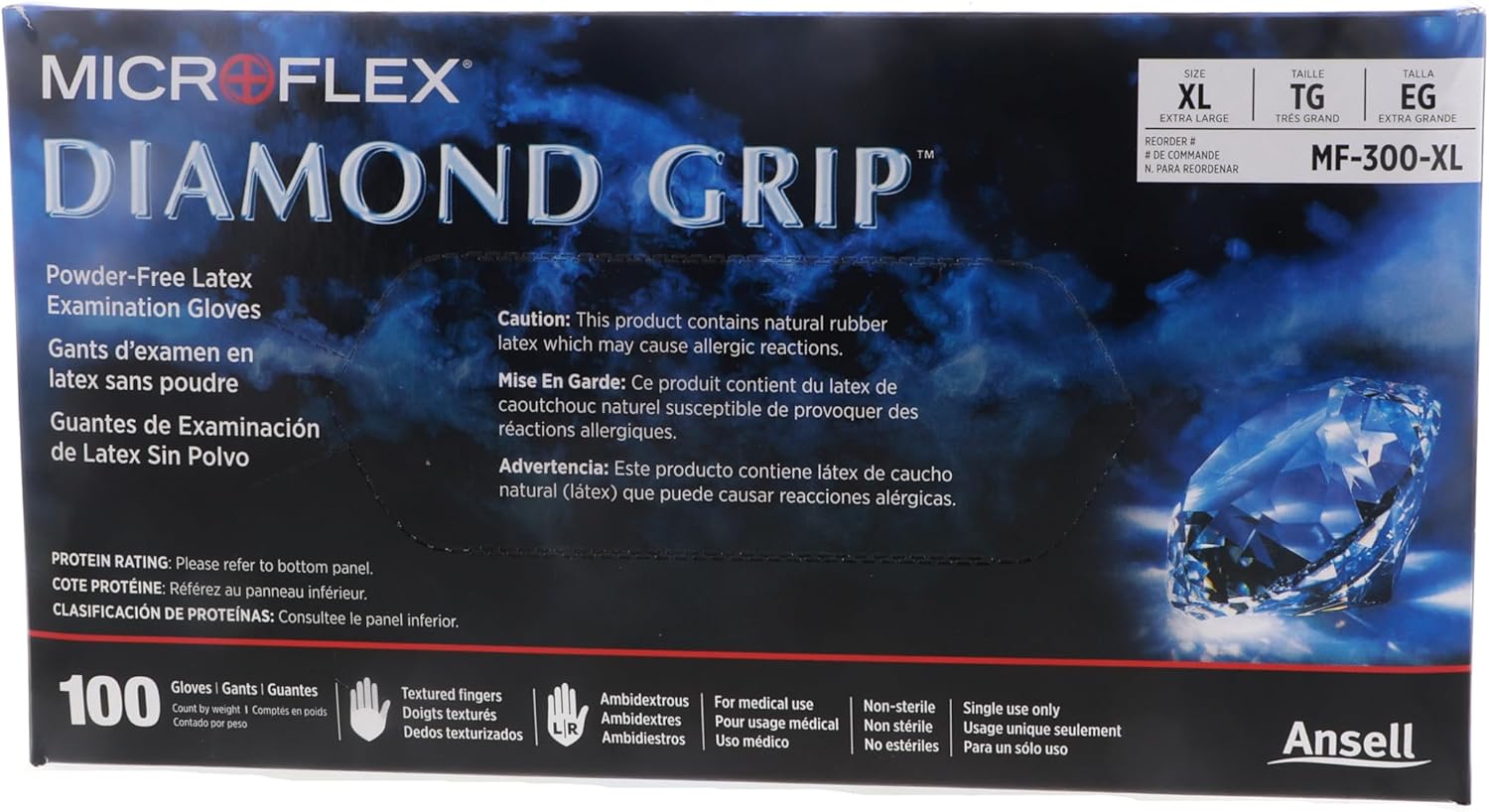 Diamond Grip Exam Gloves XL - Case of 1000
