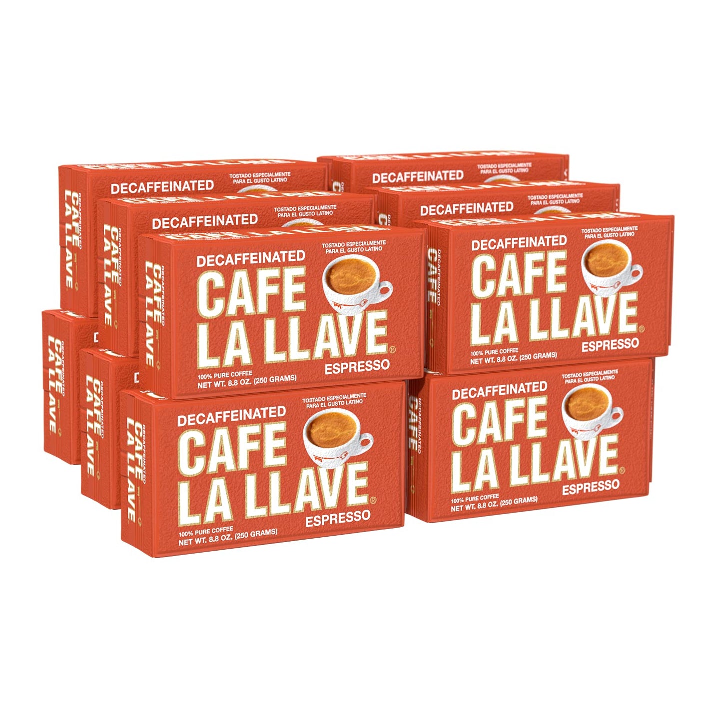 Cafe La Llave Decaf Dark Roast Espresso Coffee for Moka Pot