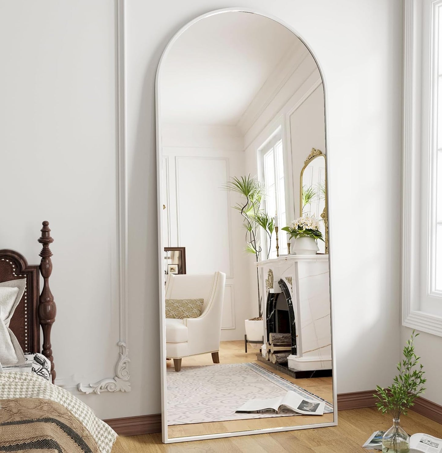 OGCAU Arched Full Length Mirror - Stylish 70x26 Body Mirror