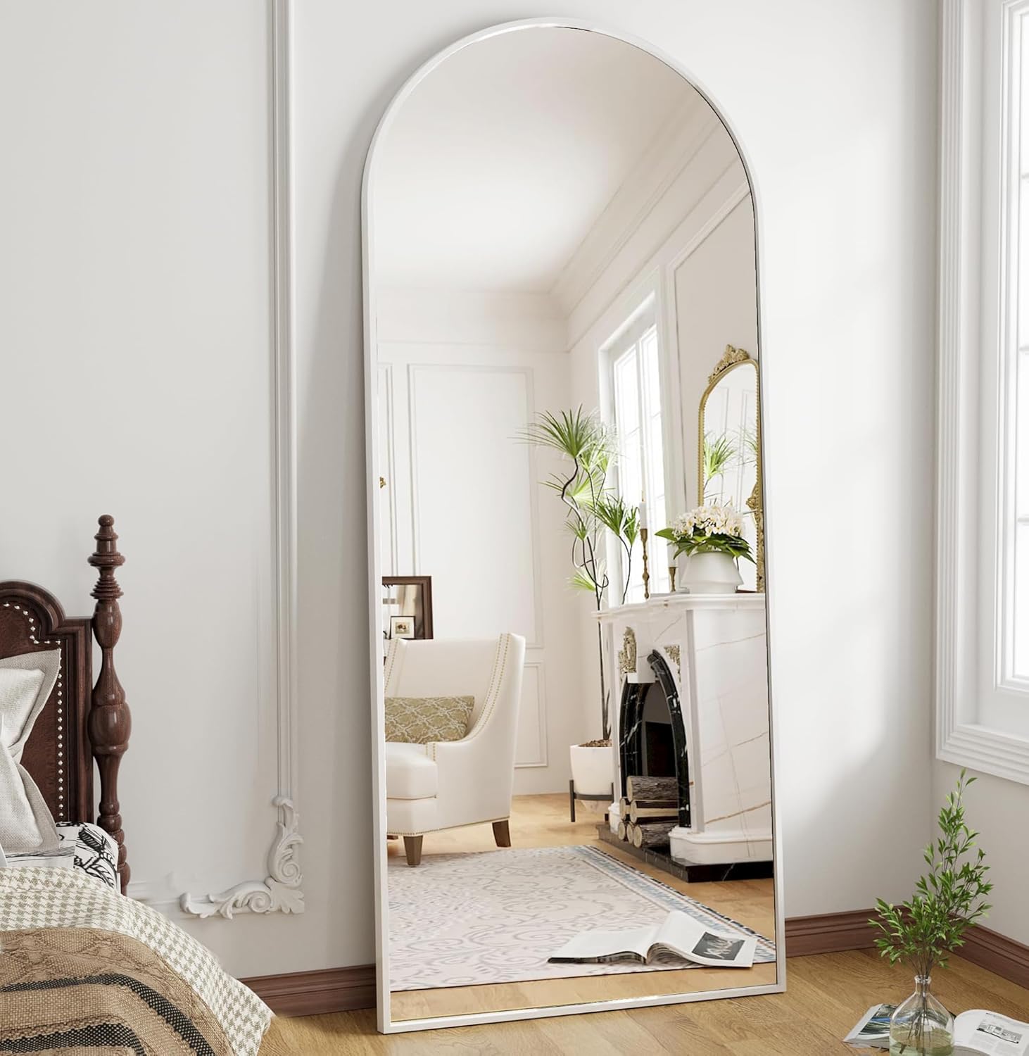 OGCAU Arched Full Length Mirror - Stylish 70x26 Body Mirror