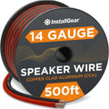 InstallGear 14 Gauge Speaker Wire 500 ft - Flexible CCA Wire for Car