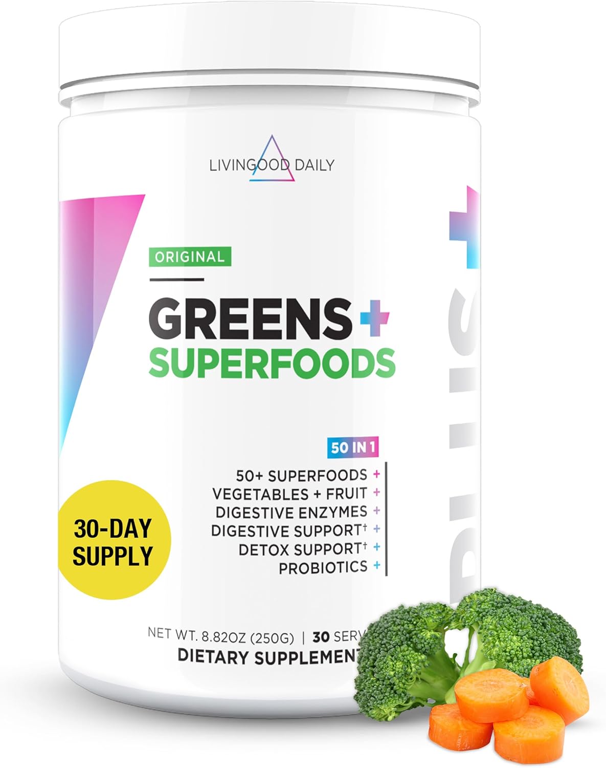 Livingood Daily Greens Superfood Powder for Gut Health
