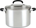 Farberware Brilliance Stainless Steel Stockpot 8 Quart - Even Heating