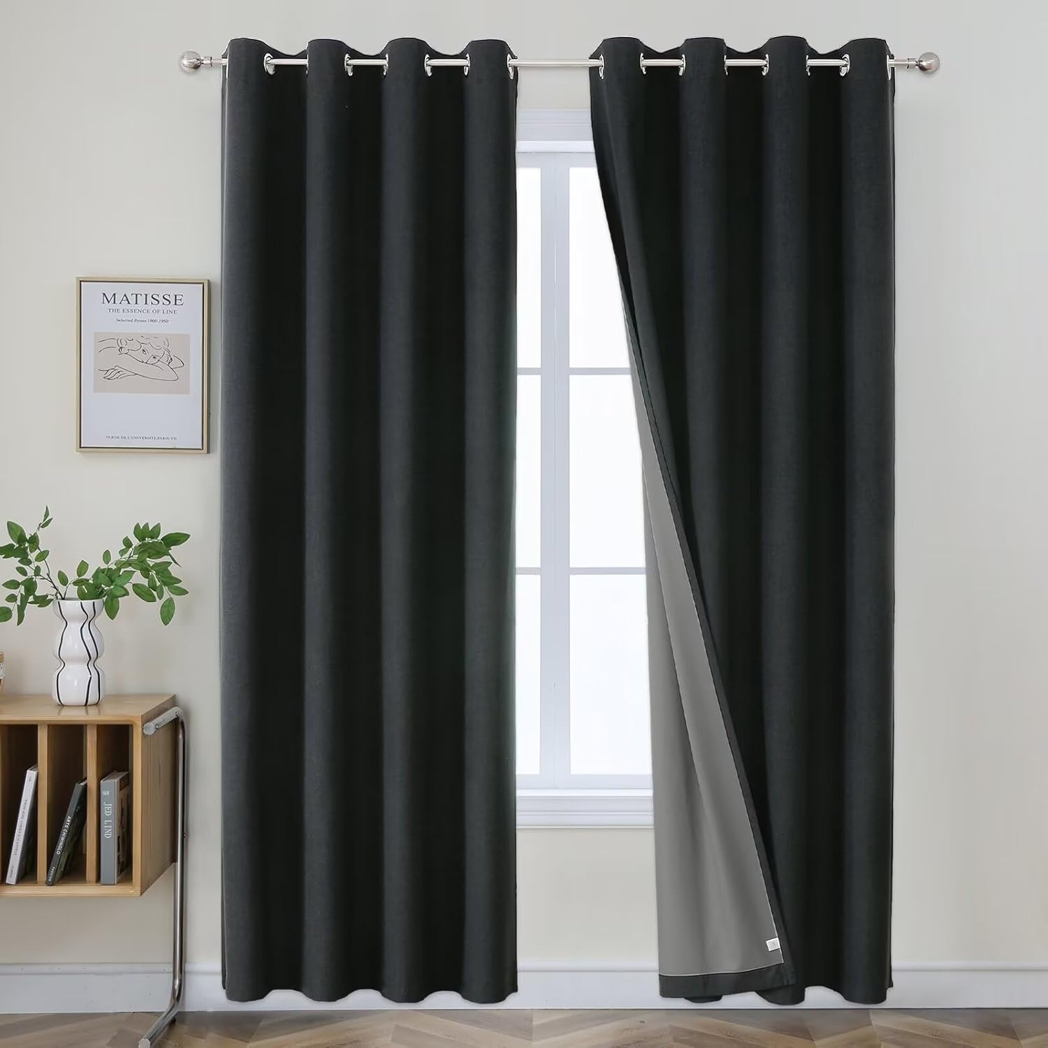 Joydeco Blackout Curtains 96 Inch Long for Bedroom Windows