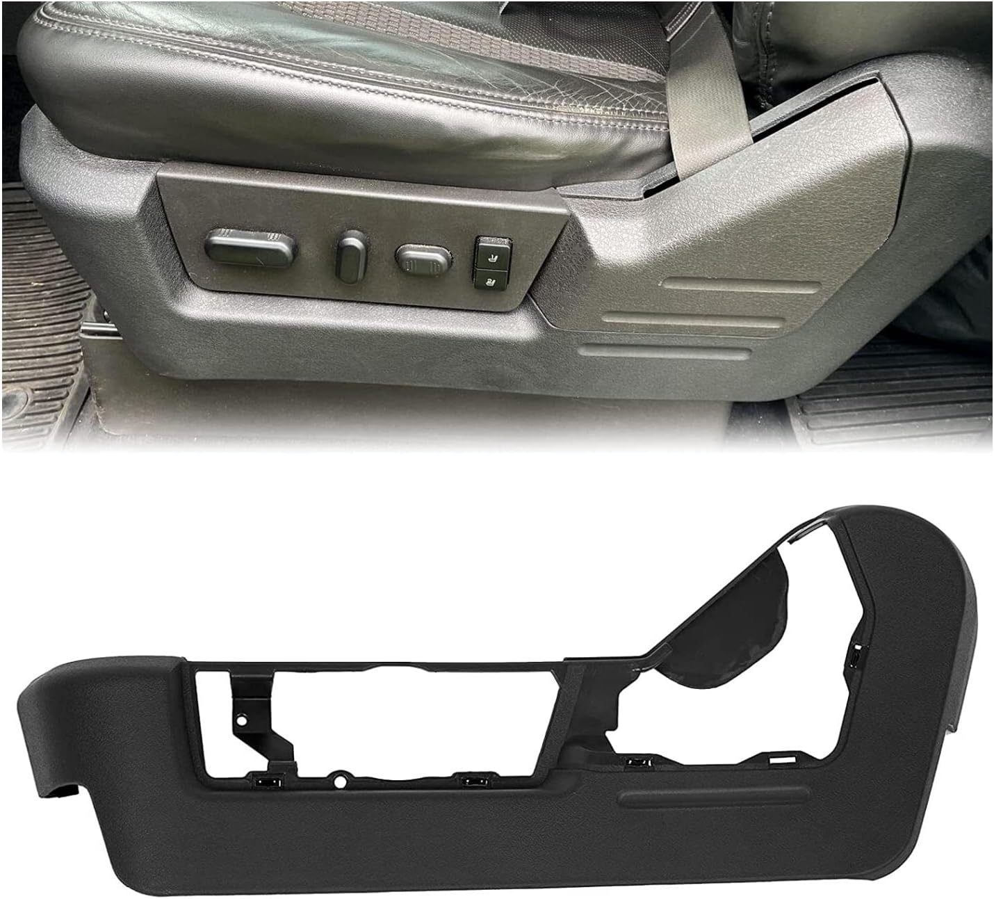 ECOTRIC Front Driver Side Seat Trim Panel Cover for Ford F150