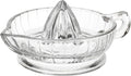 Citrus Juicer with Handle and Pour Spout - Small Glass Manual Juicer