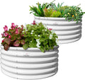4ft x 18in Tall Galvanized Raised Garden Bed - Durable Outdoor Planter