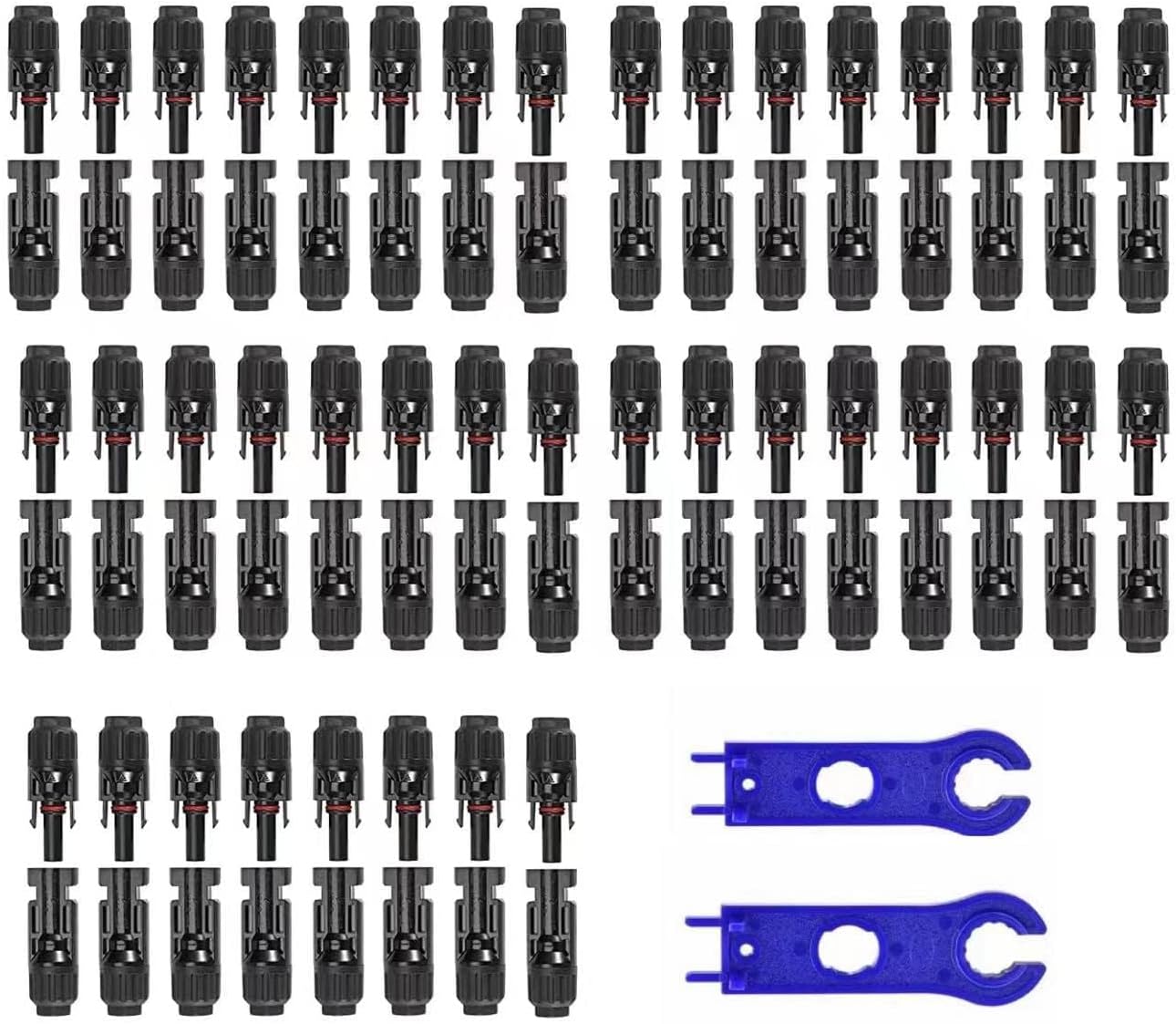 100PCS Solar Panel Connector IP67 Waterproof for PV Systems