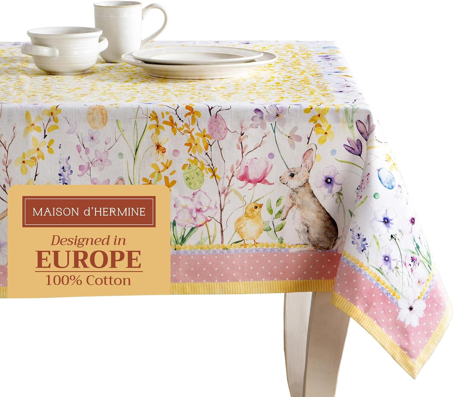 Elegant 54 x 54 Inches Cotton Tablecloth for All Occasions