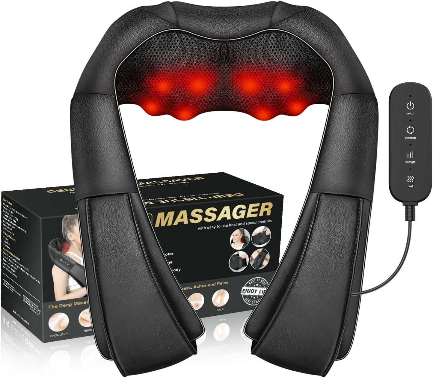 Electric Neck Massager for Pain Relief and Relaxation