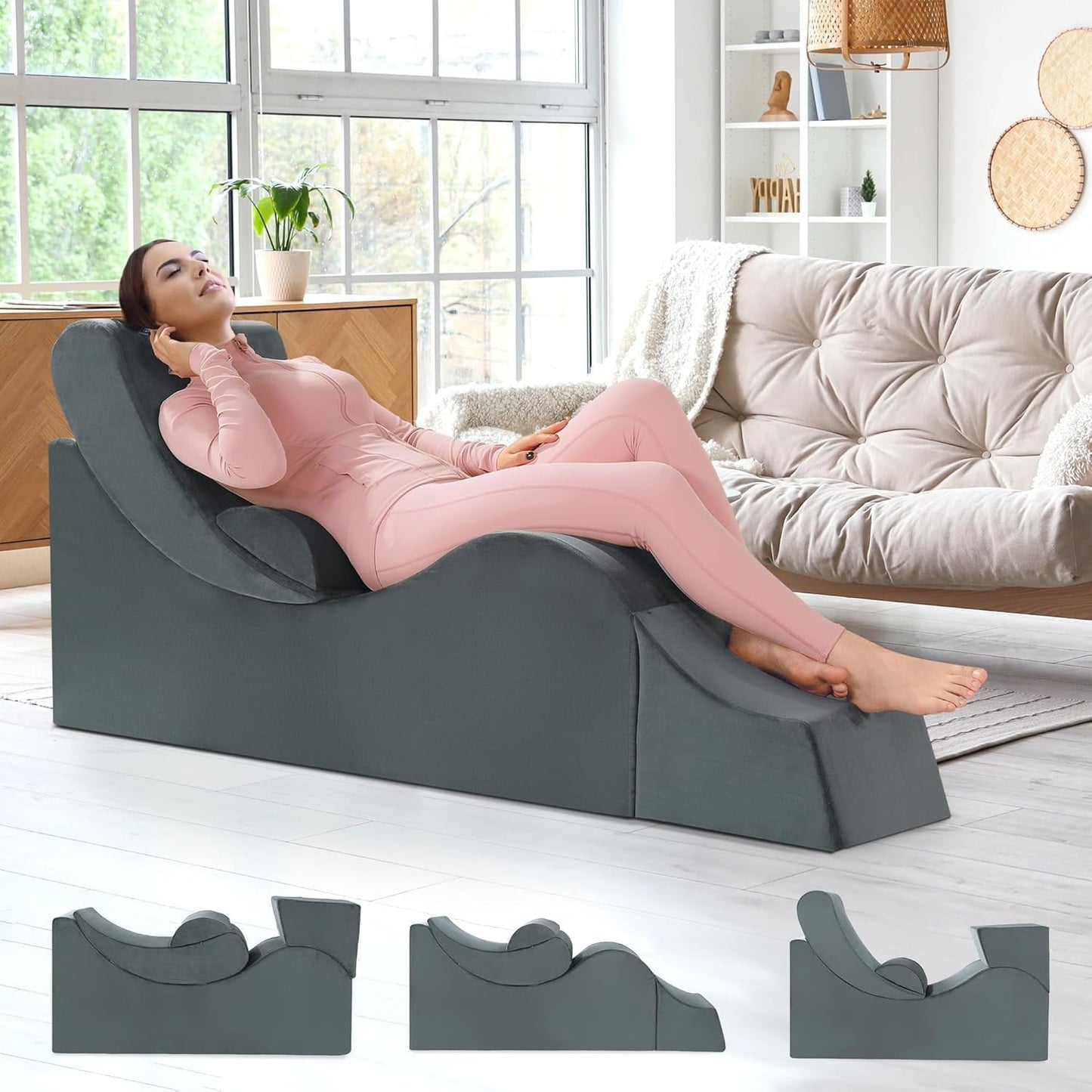 HOMBYS Ergonomic Yoga Chaise for Ultimate Comfort