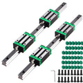 Linear Guide Rail HGR20 800mm with 4 Bearing Blocks - Precise DIY