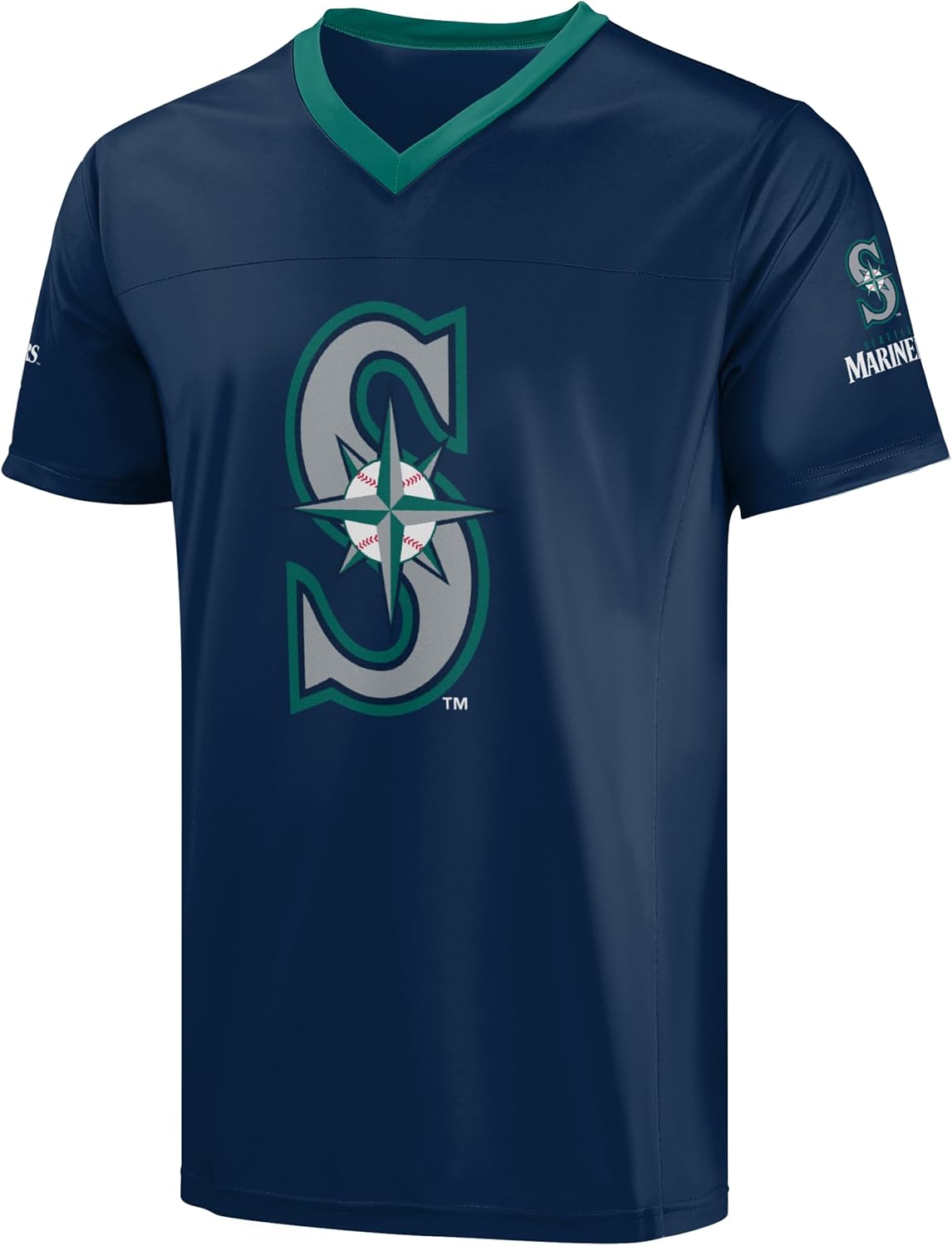 FOCO MLB Men's Officially Licensed Primary Logo Team Color Jersey