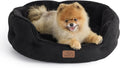 Bedsure Dog Beds for Small Dogs Round Cat Bed - Plush Comfort