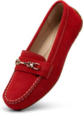 Women's Comfortable Lightweight Suede Loafers Slip-Ons - Cushioned
