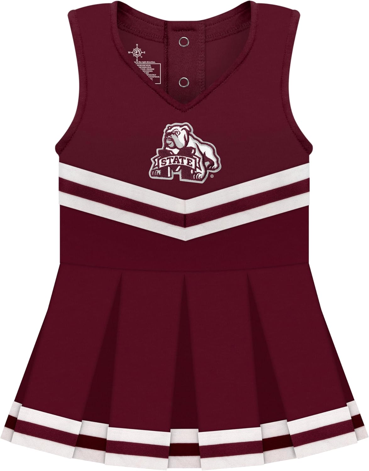 College Baby NCAA Cheerleader Bodysuit Dress for Baby Girls