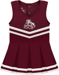 College Baby Cheerleader Bodysuit Dress - Soft 100% Cotton Fit