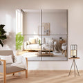 Delma Frameless Mirror Tiles for Home Gym and Living Room Decor